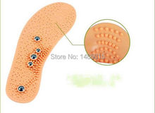 Free Shipping Clean Health Foot Magnetic Therapy Thener Massage Insoles Shoe Comfort Brioche Pads, Foot Care Pads