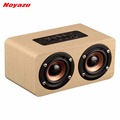 Noyazu Desktop hoparlor Retro Wood Bluetooth Speaker portatil Sound Daul loudspeaker Boombox Stereo Speaker System for