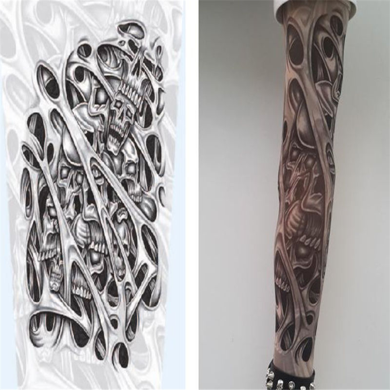 Nylon Stretchy Temporary Tattoo Sleeves Fashion Arm Stockings 10 different Styles Can Choose