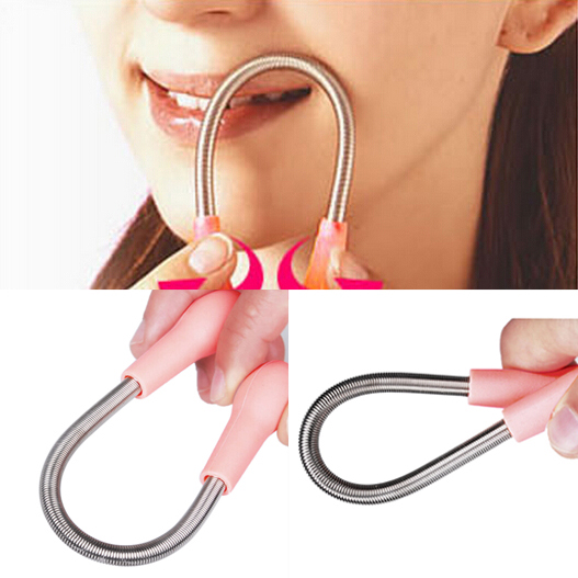Image of A24 2016 New Free shipping Face Facial Hair Spring Remover Stick Removal Threading Tool Pink T1015 P