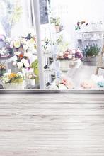 2m*3m(6.5ft*10ft) photography backdrops Wood flooring florist flowers backgrounds for photo studio LK4317