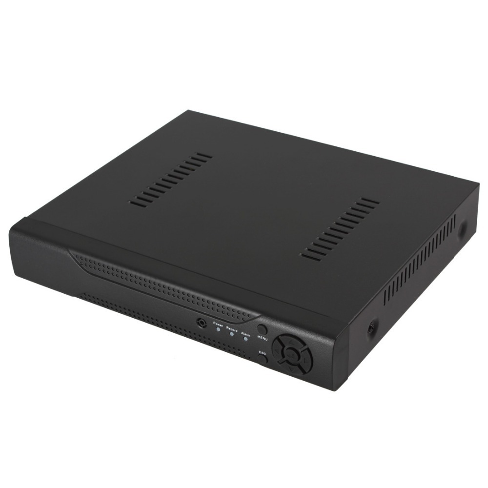 Black 8 Channel H.264 1080P Network Digital Hybrid Video Recorder with Mouse