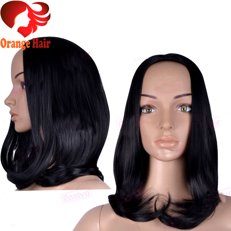 Short Bob Wavy Half Wigs Human Hair Glueless 3/4 Half Wigs Brazilian Virgin Hair in Stock 1# Jet ... Short Bob Wavy Half Wigs Human Hair Glueless 3/4 Half Wigs Brazilian Virgin Hair in Stock 1# Jet ...
