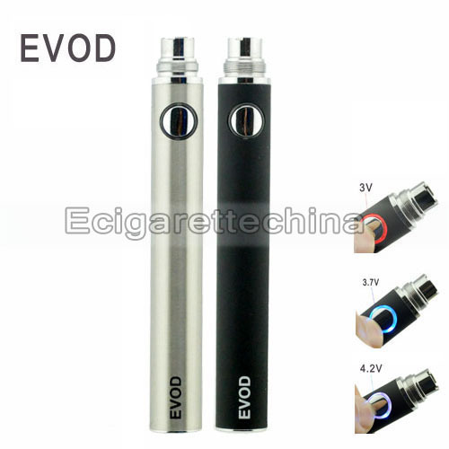 2PCS Electronic cigarette e cigarette Ego e cigarette EVOD 650mah 900mah 1100mah variable voltage battery free