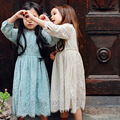 Girl Long Lace Prom Dress With Sweet Flower For Age 3 12 Baby Kids Princess Dresses
