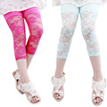 2016 Summer Korean girls leggings candy colors children leggings 7th fashion girls leggings lace girls pants