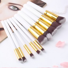 10Pcs Professional Beauty Makeup Brush Sets Soft Synthetic Hair Brushes Cosmetic Tools Kit Hot Selling