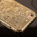 3D Gold Cheetah Phone Case For iPhone 6 6s 6 Plus Luxury Plating Silicone Cover Case