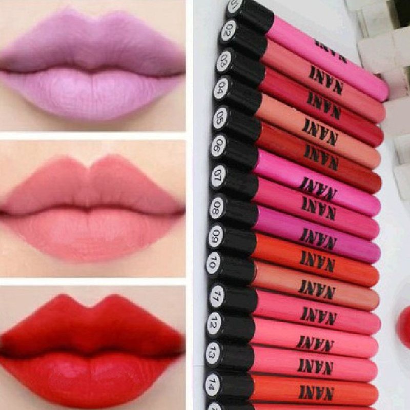 Image of 38 Colors Matte Lipstick Cosmetics Brand Lip Gloss Waterproof Beauty Makeup Lip Stick Pencil Lipstick Batom VB024 P12