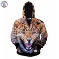 Mr 1991INC Autumn winter fashion zipper jacket for men women 3d hoodies hoody print fierce tiger