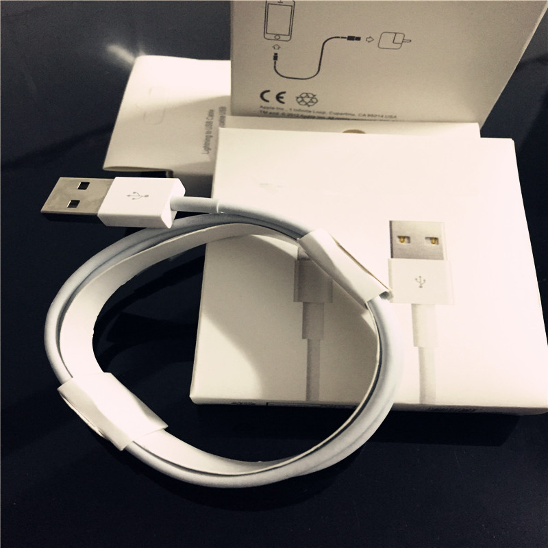 Image of Guarantee Original 8 pin USB Data Sync power cord Adapter Charger cable for Apple iPhone 5 5s 6 plus for iPad air for ipad ios 9