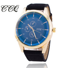 CCQ Fashion Leather Strap Men Watches Casual Big Dal Male Watch Luxury Quartz Watch Relogio Masculino Gift 1588