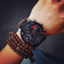 Relojes grandes hombres de lujo del reloj de hombre reloj de cuarzo marca exterior vestido de pulsera reloj militar relogios masculinos