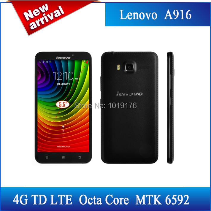   Lenovo A916,  +  ) ! 4 G  LTE Android 4.4  MTK 6592 1,4  1 G RAM 8 G ROM 13MP 5,5 '' / Avil
