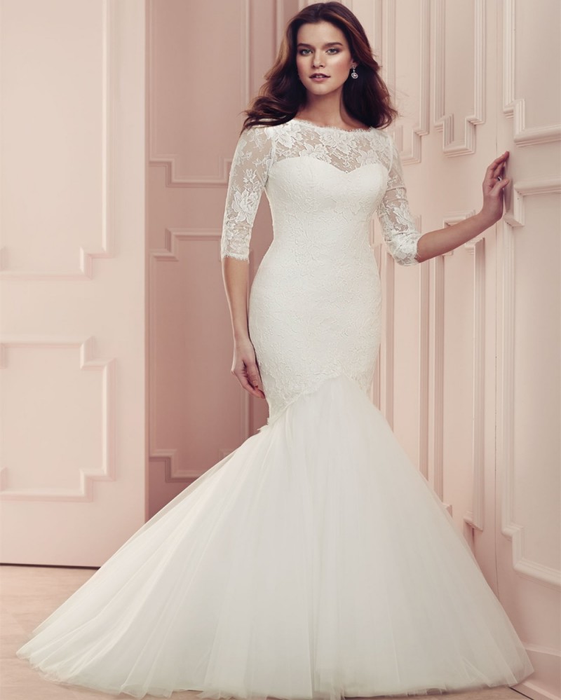 Wedding Long Sleeve Mermaid Wedding Dresses online get cheap sheer sleeve mermaid wedding dress aliexpress custom made muslim lace long 2016 elegant o neck plus