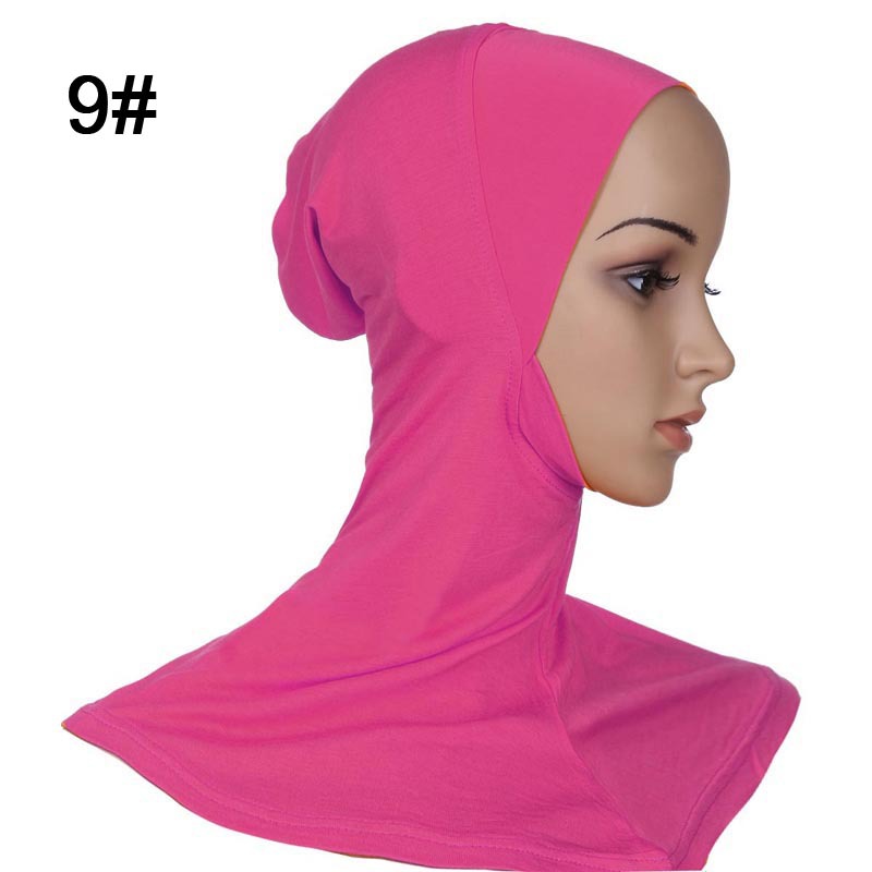 Muslim Islamic long hijab 9 rose red