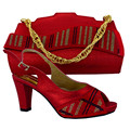 New Arrival High Quality Matching Italian Shoe And Bag Set African Lady High Heels To Match