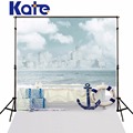 Kate Photography backgrounds Sail Sailboat anchored boxes photo backdrops stage mini backgrounds for children photo studio