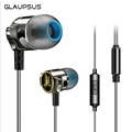 GLAUPSUS GL6 Earphones Zinc Alloy In Ear Earphones HiFi Headset Noise Isolating Bass HD HiFi Earphone