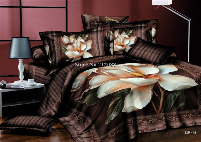 100-cotton-bed-linens-3D-4pcs-beautiful-magnolia-grandiflora-oil-painting-quilt-duvet-covers-full-queen