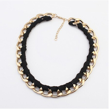 gold vintage chain statement necklace women 2014 new collar fashion jewelry accessories party necklaces & pendants jewellery