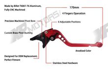 CNC Brake Clutch Lever For KAWASAKI Ninja ZX 6R 2000 2004 ZX9R 2000 2003 ZX 10R