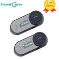 2 pcs FreedConn TCOM SC BT Bluetooth Motorcycle Helmet Intercom Interphone Headset with LCD Screen FM