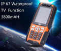 3800mah original L9 IP67 Rugged Waterproof phone shockproof Senior old man mobile phone TV Dual Sim