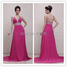 Exquisite Evening Dresses With V Neckline Sheer Straps Sequin Fold Court Train Floor Length Prom Party Dresses Custom Made
