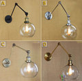 Wall Light Vintage Industrial Glass Sconce NEW Various Finishes Retro Edison bulbs wall sconces espelho parede