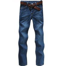 Brand New Fashion Style Men Thick Jeans Winter Straight Slim Zipper Fly Male Pants Large Size Teenager Wear Good Quality Cozy