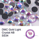Crystal AB Gold Ligth SS34 150x150