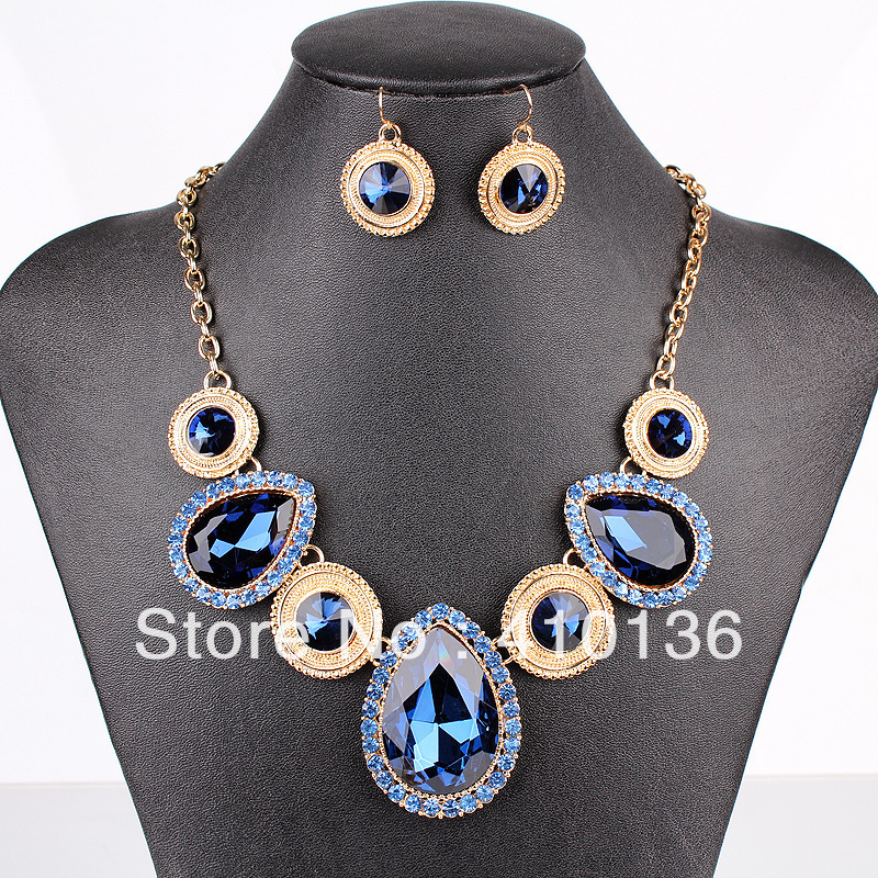 HIBRIDE Luxury White Gold-Color Dark Blue AAA Cubic 25 HIBRIDE Luxury White Gold-Color Dark Blue AAA Cubic 69