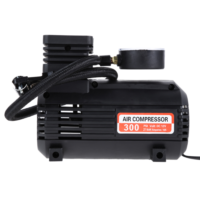 Image of 12V 300PSI Electric Auto Car Inflatable Pump Portable Mini Air Compressor Tire Inflator for Car Bicycle Tire Balls Airbeds