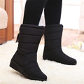 UG Winter Women Boots Female Down Waterproof Snow Boots Tassel Mid Calf Ladies Shoes Woman Warm