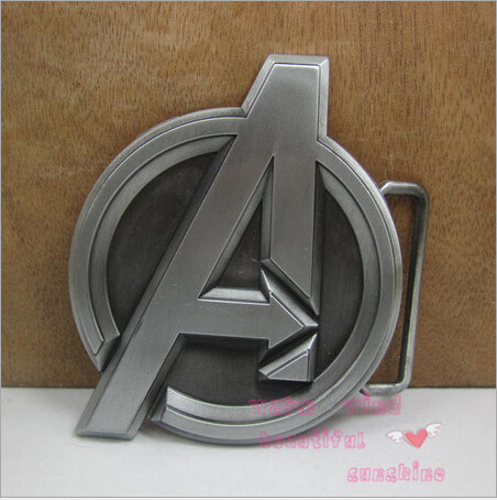 New 1PC Free shopping Hot silver Fashion Movie Avengers Super Heroes Mens Vintage Western Belt Buckle