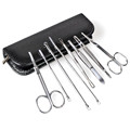 8pcs set Acne Removal Needle Stainless Steel Blackhead Blemish Acne Needle Eyebrow Nose Hair Scissors Tool
