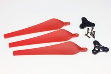 F11019/23-A 1 Set 12×4.5 Folding Nylon 3-Props Prop CW with 0328 Base Mount for DIY Quadcopter FPV Drone DJI Multicopters