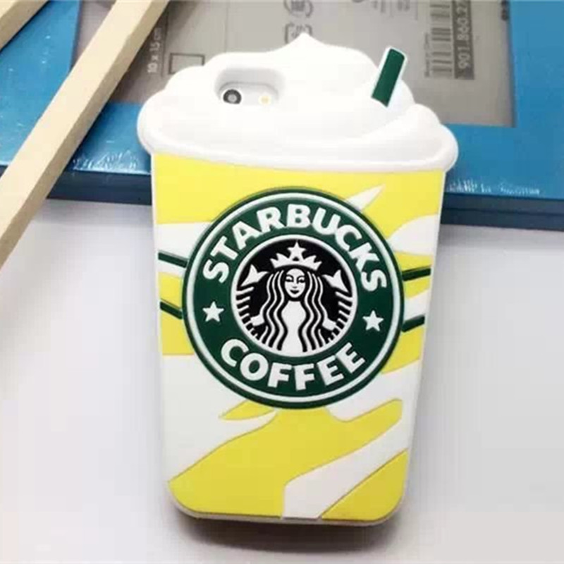 For I6 Star buck Coffee Cup Silicon Soft font b Case b font Covers for font