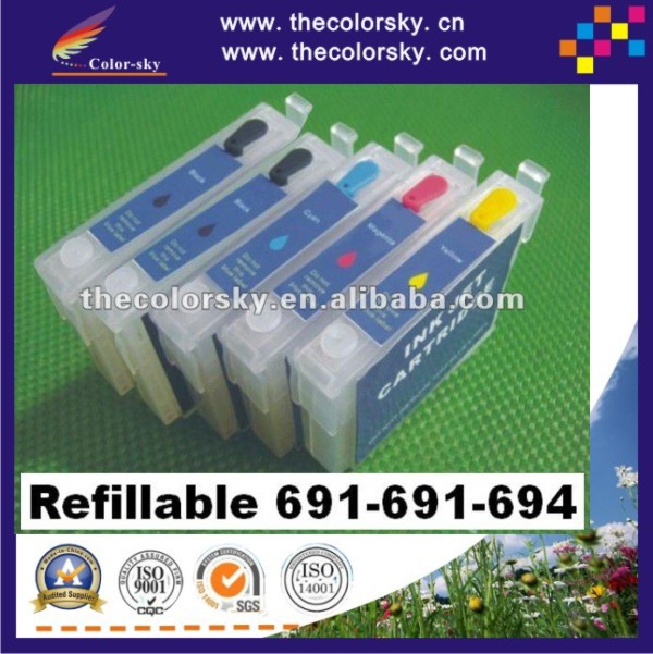 (RCE691-691-694) 4sets refill inkjet ink cartridge for Epson 69 CX5000/CX6000/CX7000F/CX7400/CX8400/CX9400FAX K/K/C/M/Y free dhl
