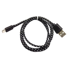 1M Micro USB Cable Fabric Braided Data Sync Cable USB Power Supply for Samsung Galaxy S6
