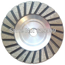 100 mm diamante recta Turbo muela copa, Base de aluminio, calidad profesional 8 mm segmento altura para larga vida