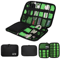2016 Portable Nylon Waterproof Storage Organizer Bag Shockproof Earphone Digital USB Cable Sorting Travel Insert Bags