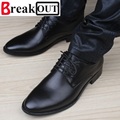 Break Out New Quality Men Shoes for Men Business Dress Shoes Leather Lace Up Breathable Summer