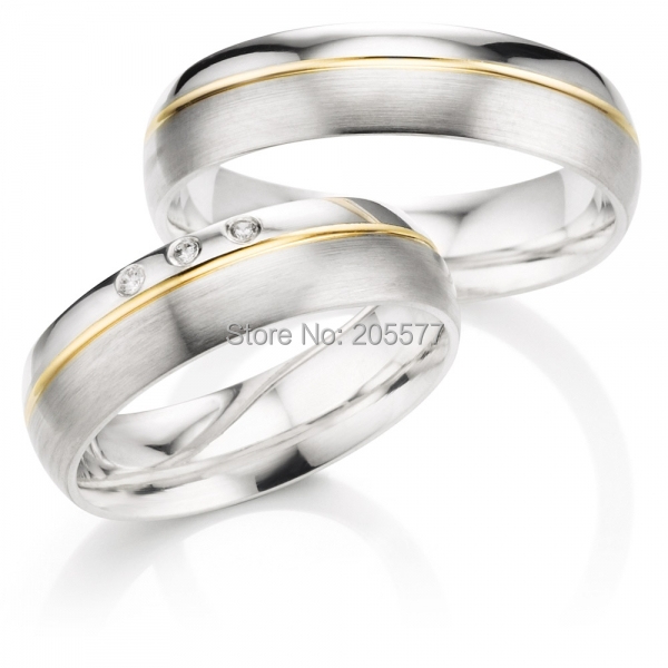 custom size His and Hers wedding bands western style 