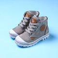 New Autumn Winter Children Genuine Leather Shoes Boys Girls Gray Martin Boots Fashion Ankle Boots