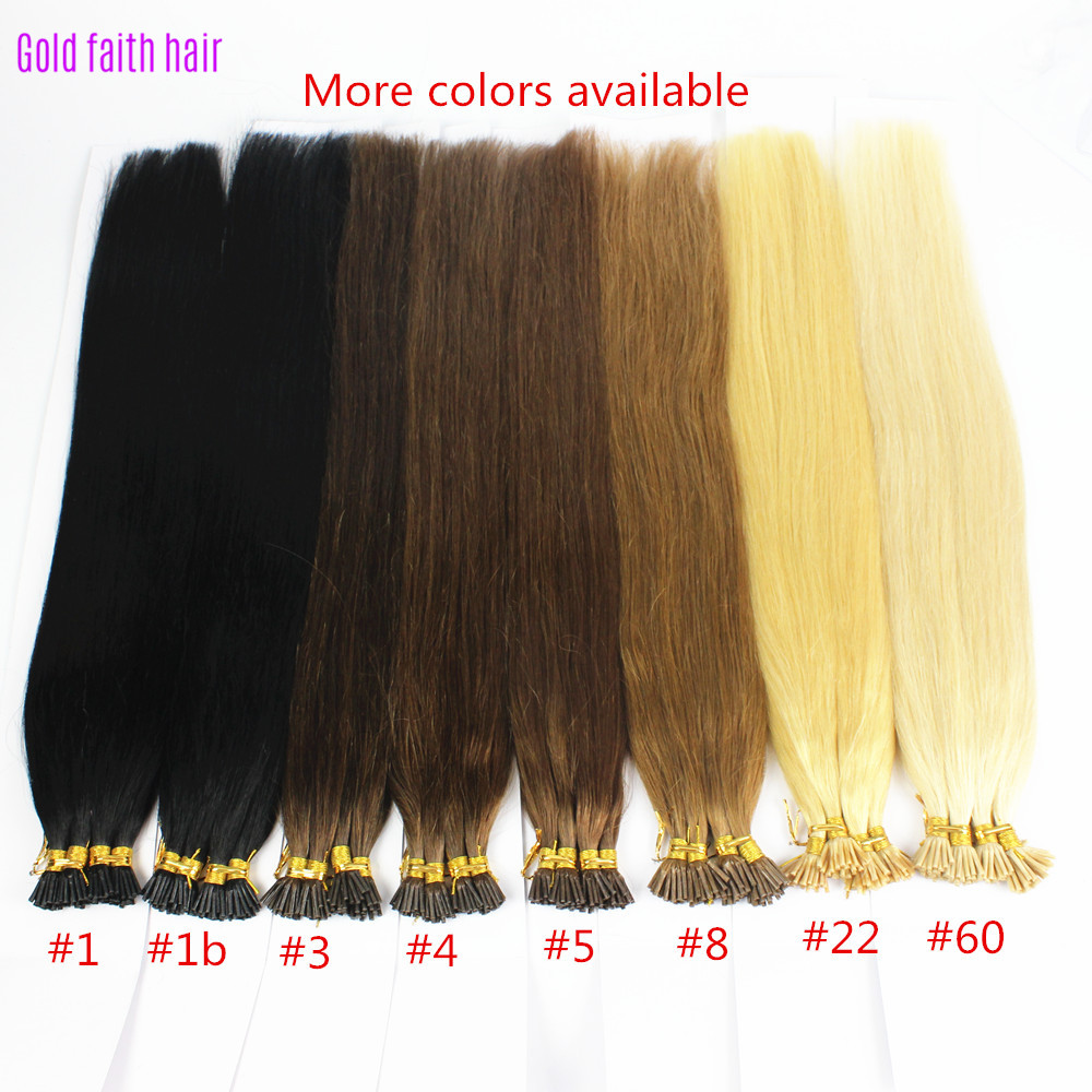 Image of 1g/s 100g Human Remy Hair Ash Brown Platinum Blonde Straight Custom Capsule Keratin Stick I-tip Human Hair Extensions