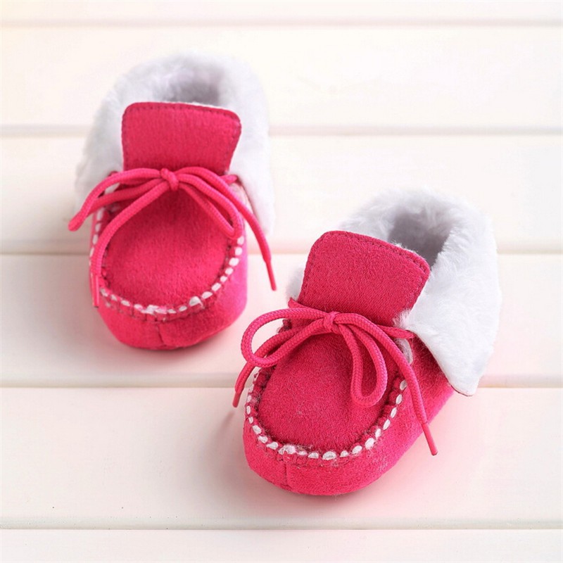 New Infant Toddler Newborn Baby Winter Shoes Unisex Kids Classic Sneakers Bebe Soft Bottom Anti-slip Shoes Warm Prewalker Boots 