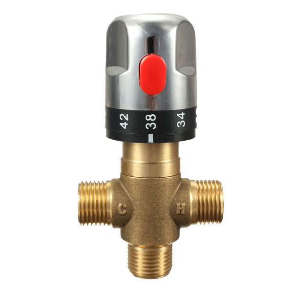 High Quality Newest Retail - Brass Thermostatic Mixing Valve, Pipe Thermostat Valve, Control the Mixing Water Temperature