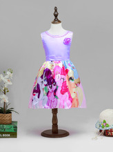 New 2016 Summe Kids Girls Dress Little Pony Girl sleeveless Dresses children girls cartoon My Pony Princess Vestidos 2-8Years
